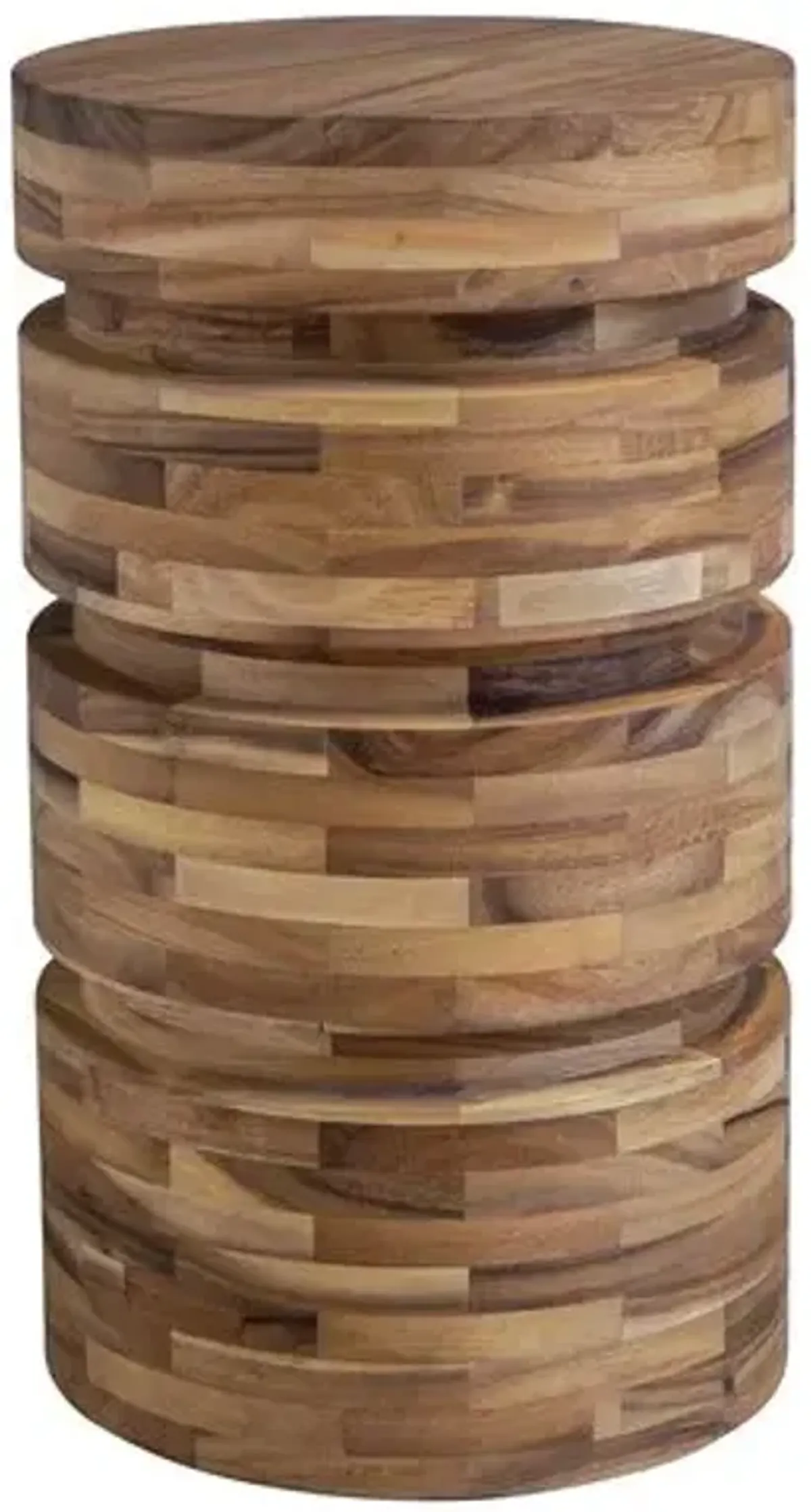 Ansel Drink Table - Brown/Natural Acacia