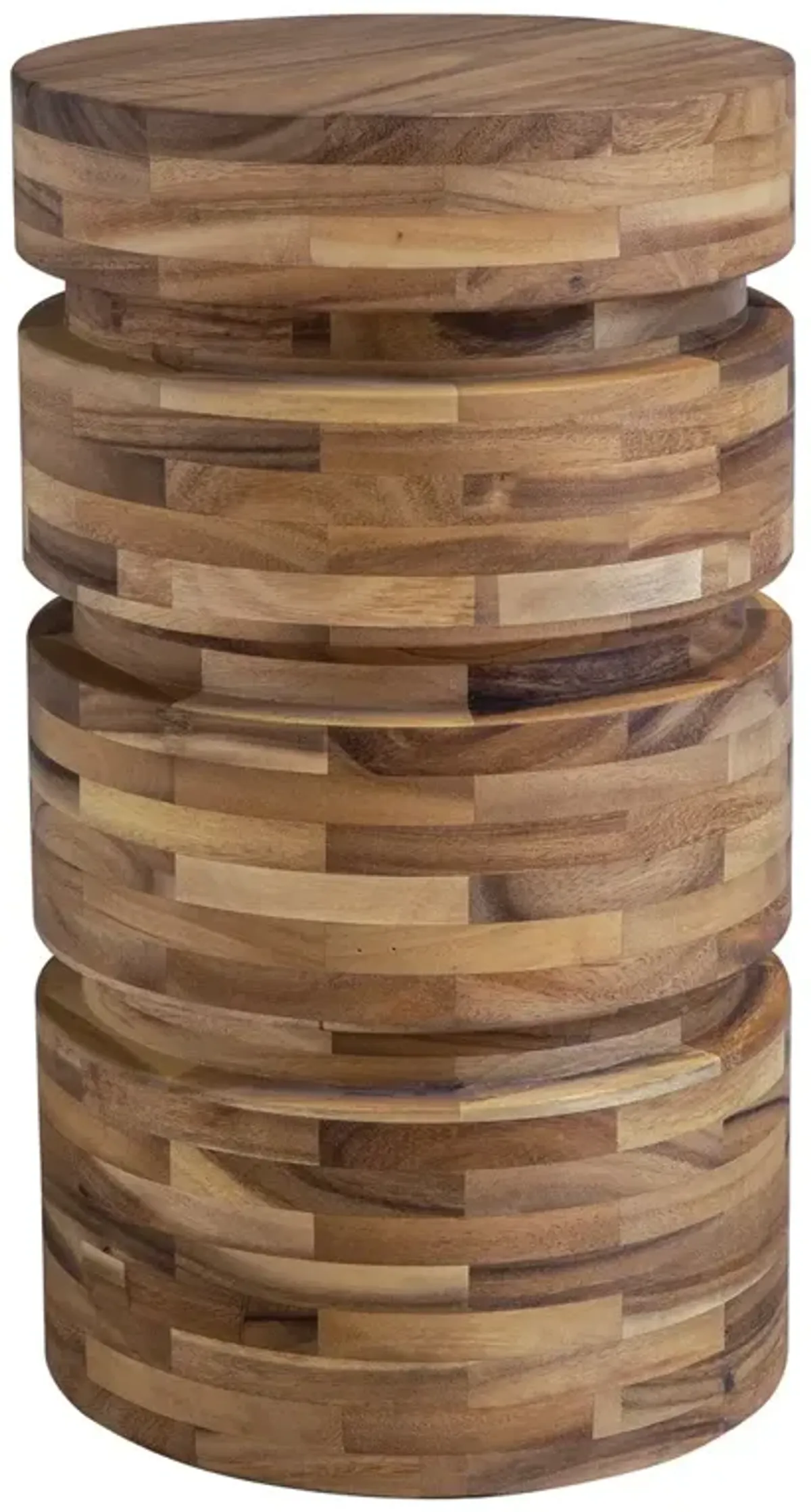 Ansel Drink Table - Brown/Natural Acacia