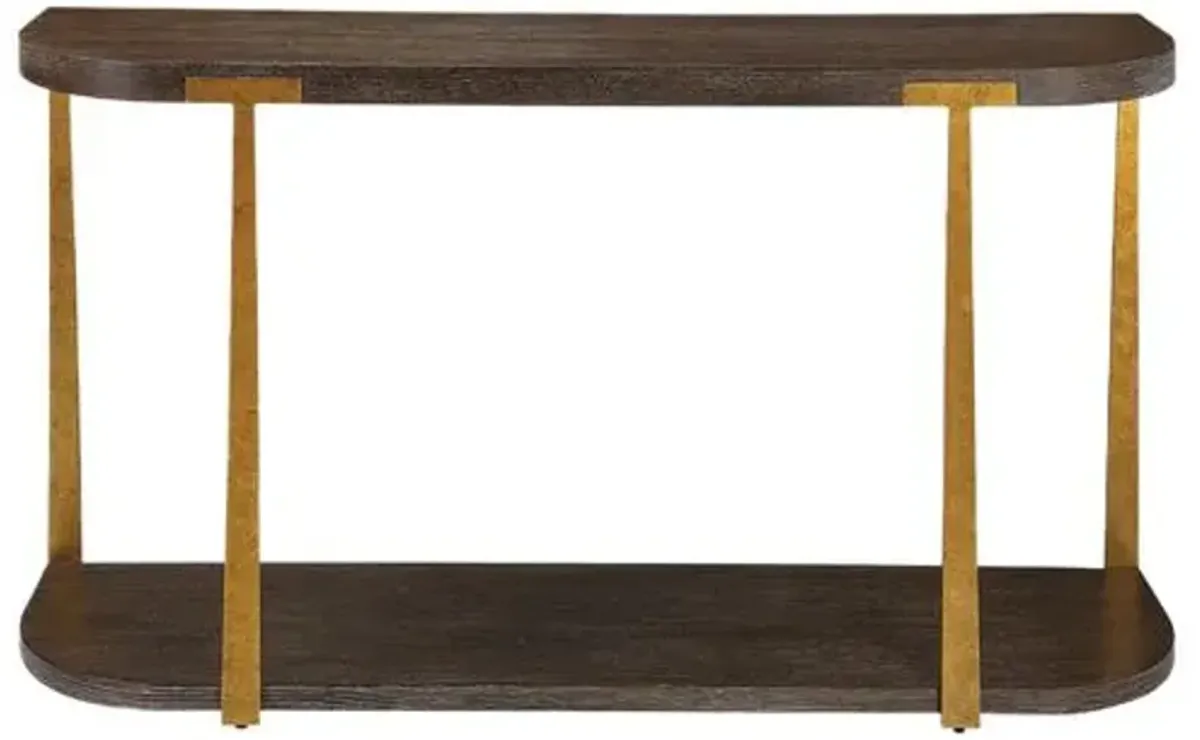 Giulio Console Table - Walnut - Brown