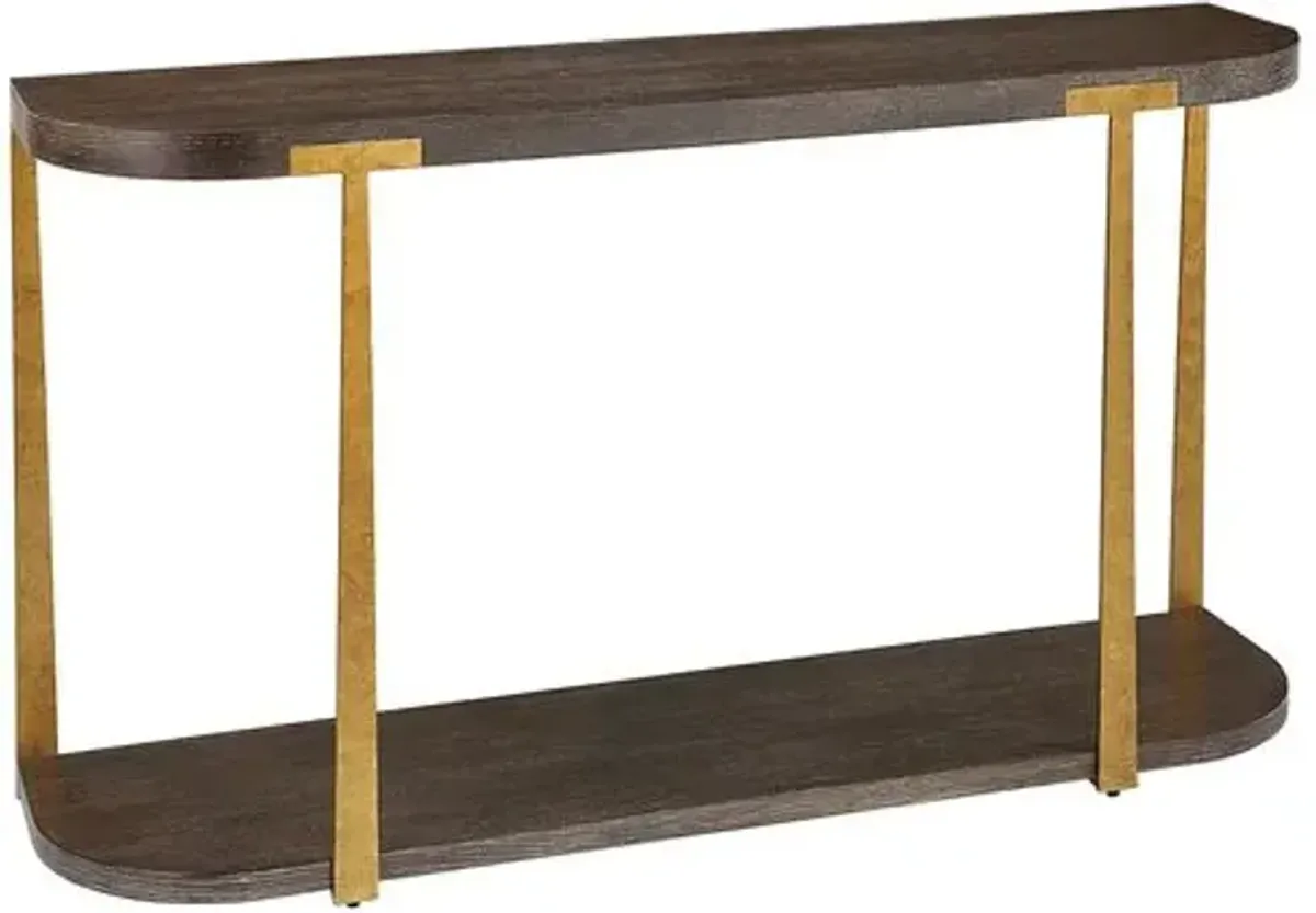 Giulio Console Table - Walnut - Brown