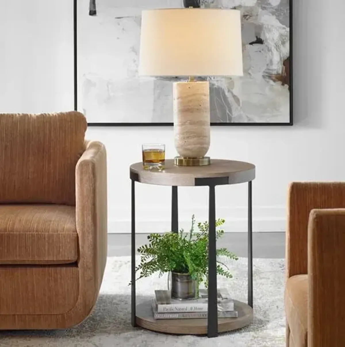 Giulio Side Table - Brown