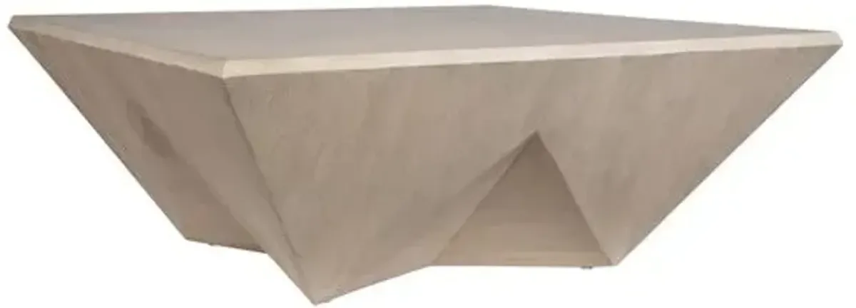 Petra Wood Coffee Table - Natural - Brown