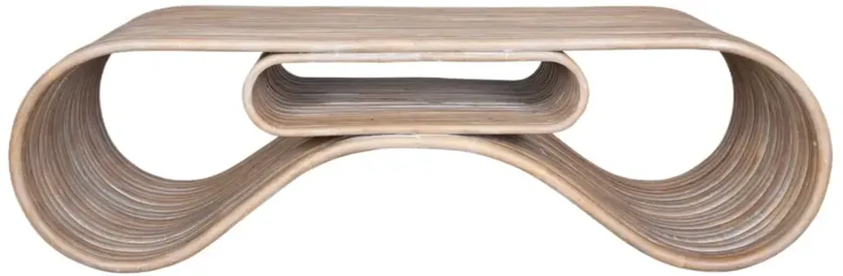Brando Rattan Pole Coffee Table, Natural