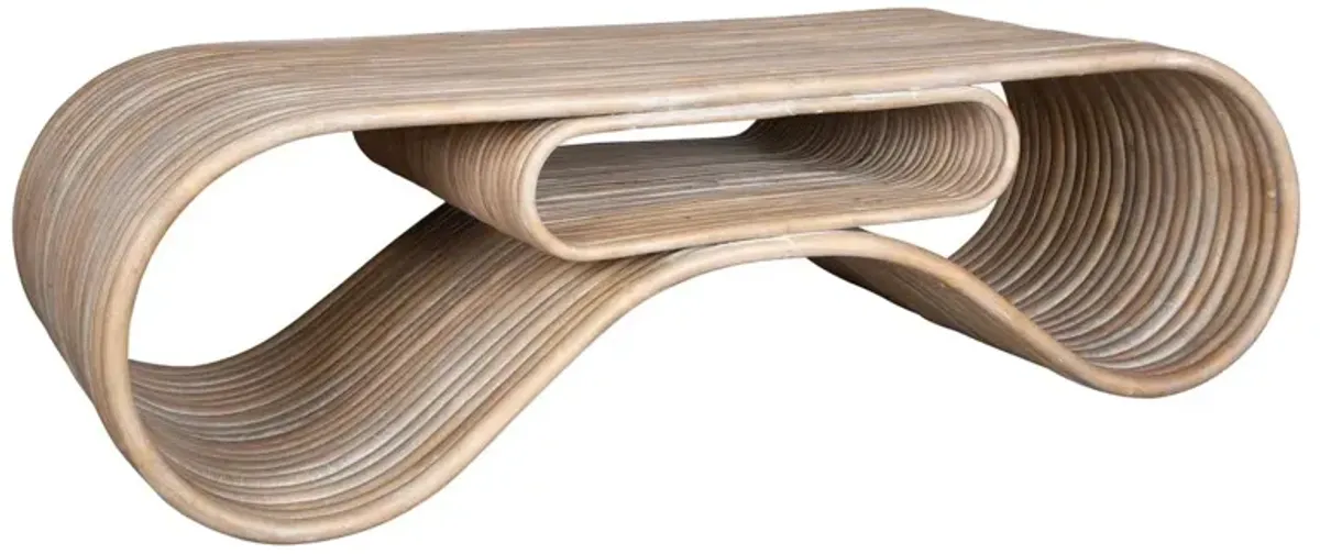 Brando Rattan Pole Coffee Table, Natural