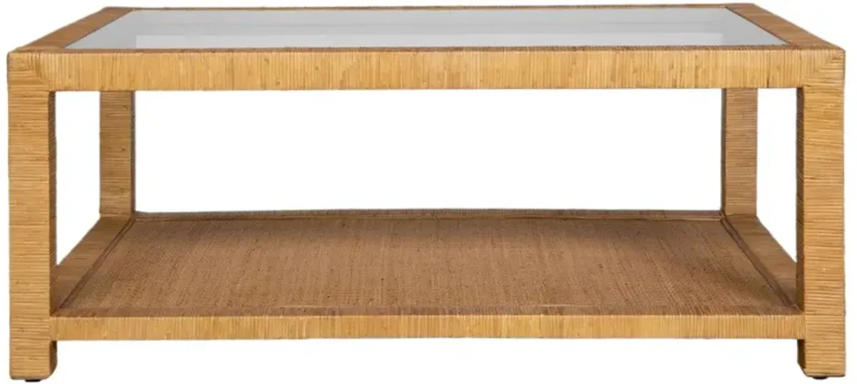 Amelie Rattan Coffee Table, Natural