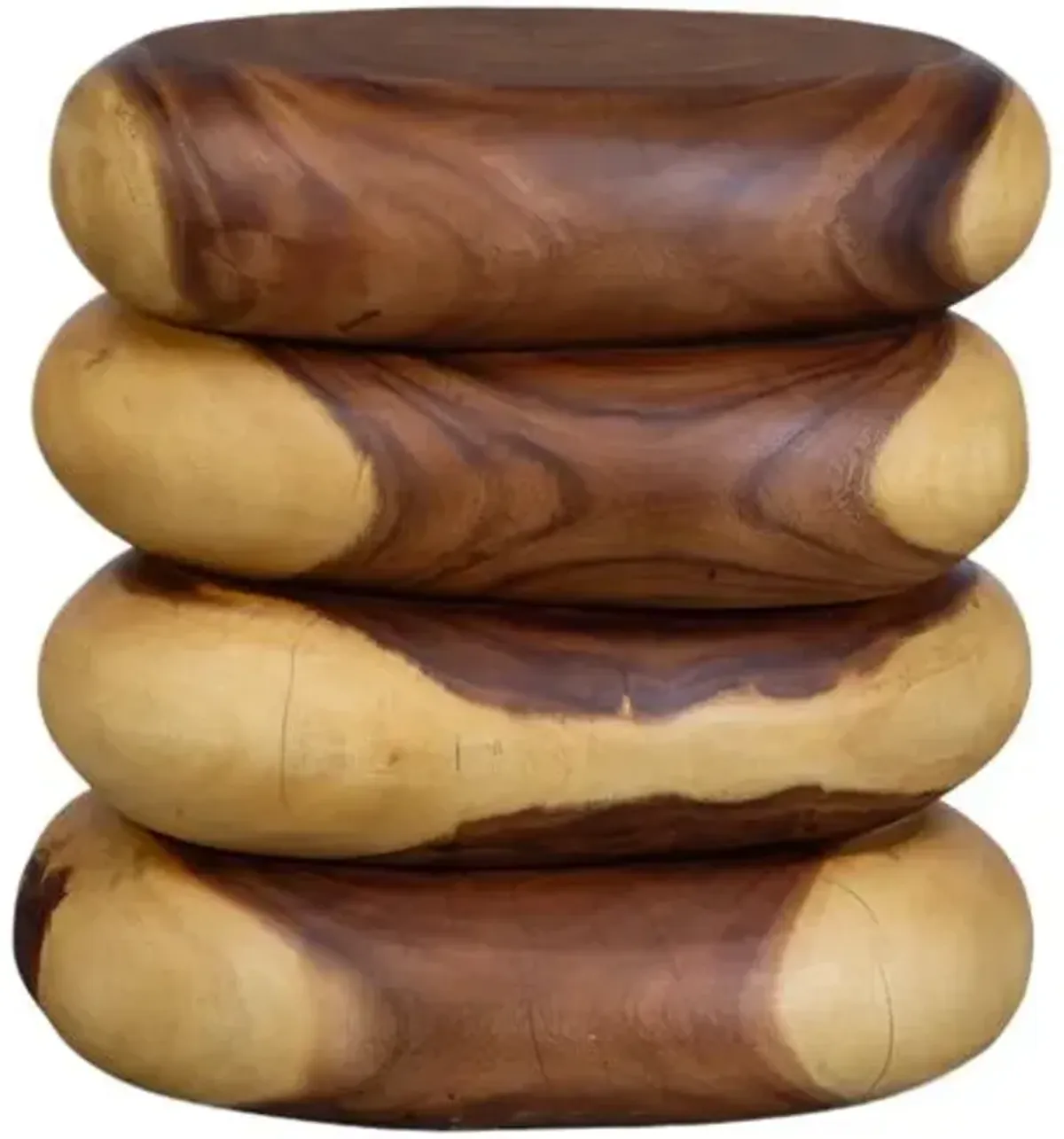 Sabina Suar End Table - Natural - Brown