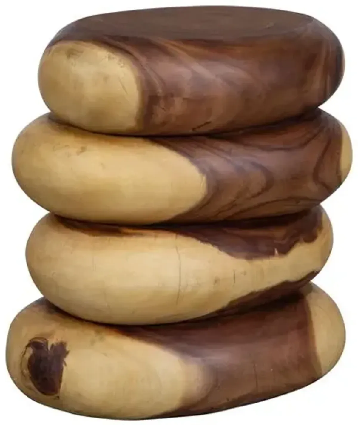 Sabina Suar End Table - Natural - Brown