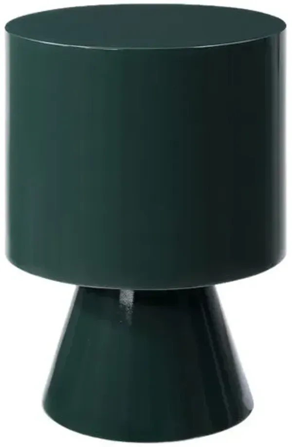 Bianca Accent Table - Green Lacquer - 20Hx14Wx14D in