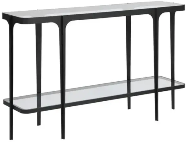 Clarisse Iron Console Table - Black