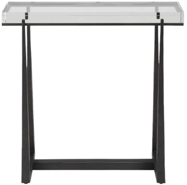 Pasqual Rectangle Accent Table, Crystal 