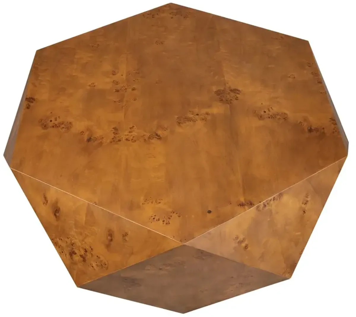 Leopold Geometric Burl Coffee Table, Natural