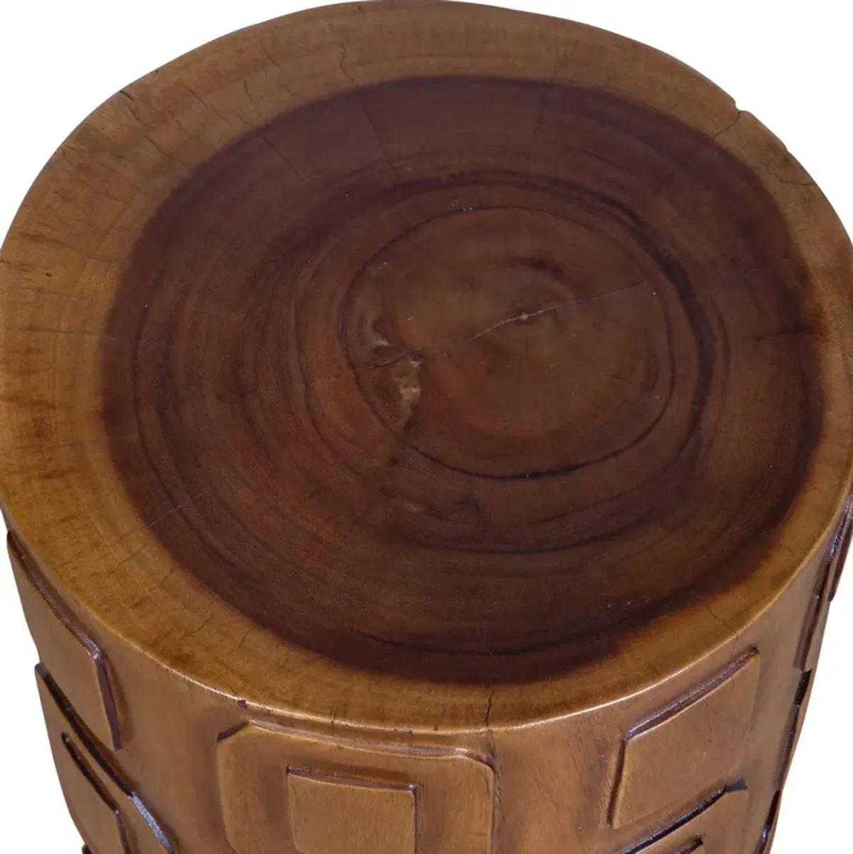 Dorian Suar Wood Accent Table, Natural