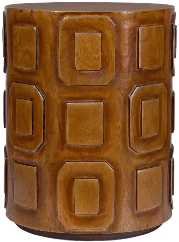 Dorian Suar Wood Accent Table, Natural