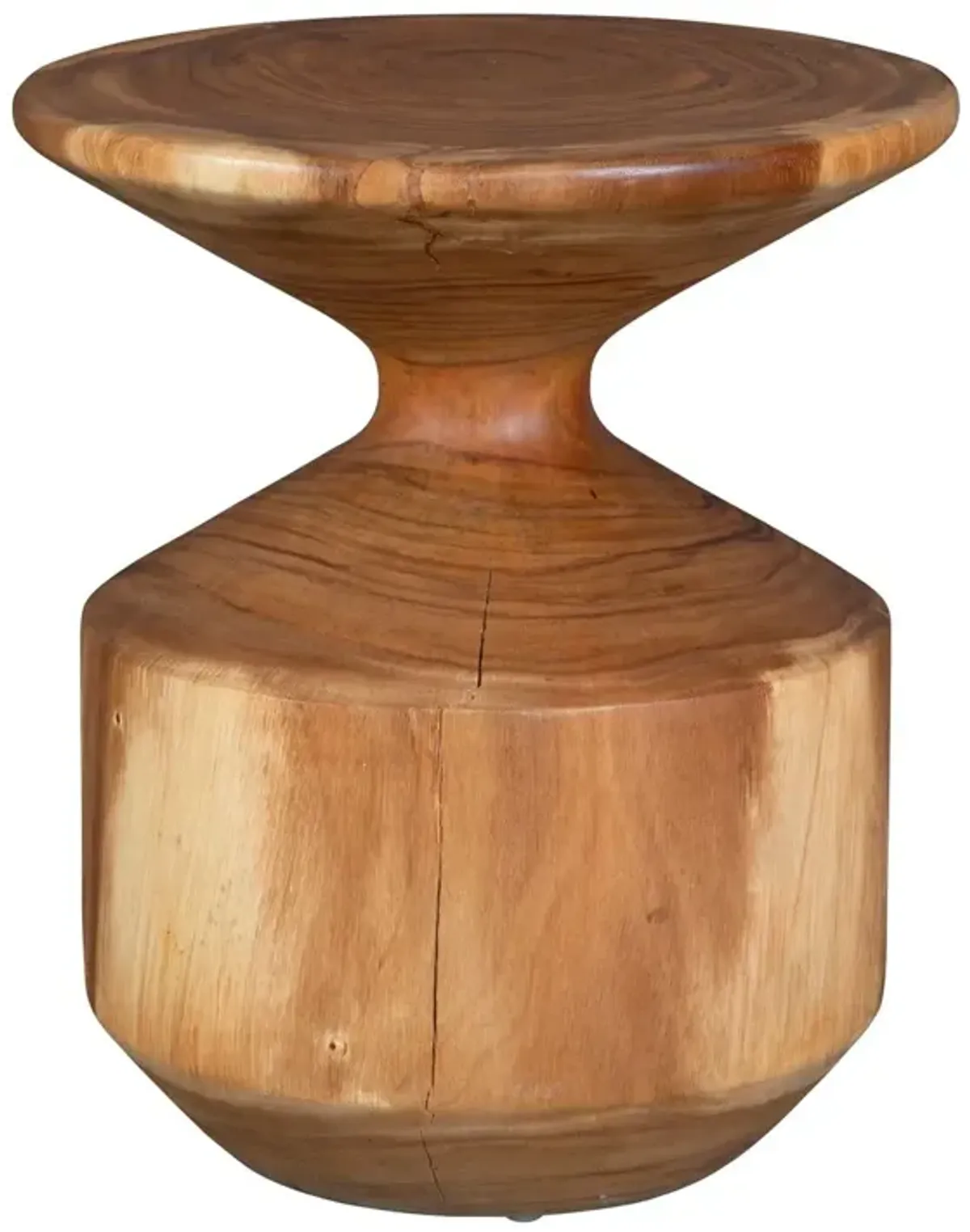 Uriel Accent Table, Natural Suar
