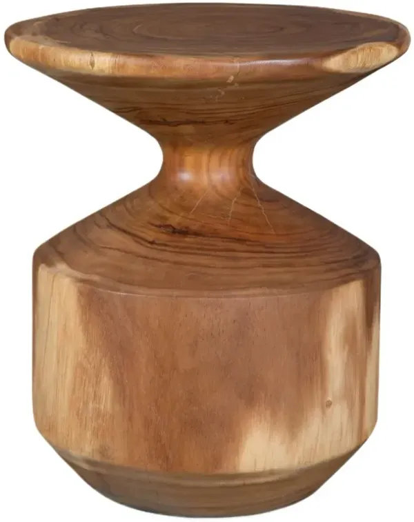Uriel Accent Table, Natural Suar