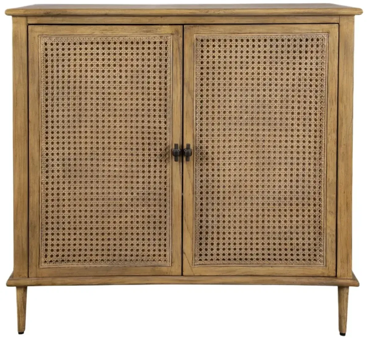 Magnus 2-Door Rattan Cane Cabinet, Natural