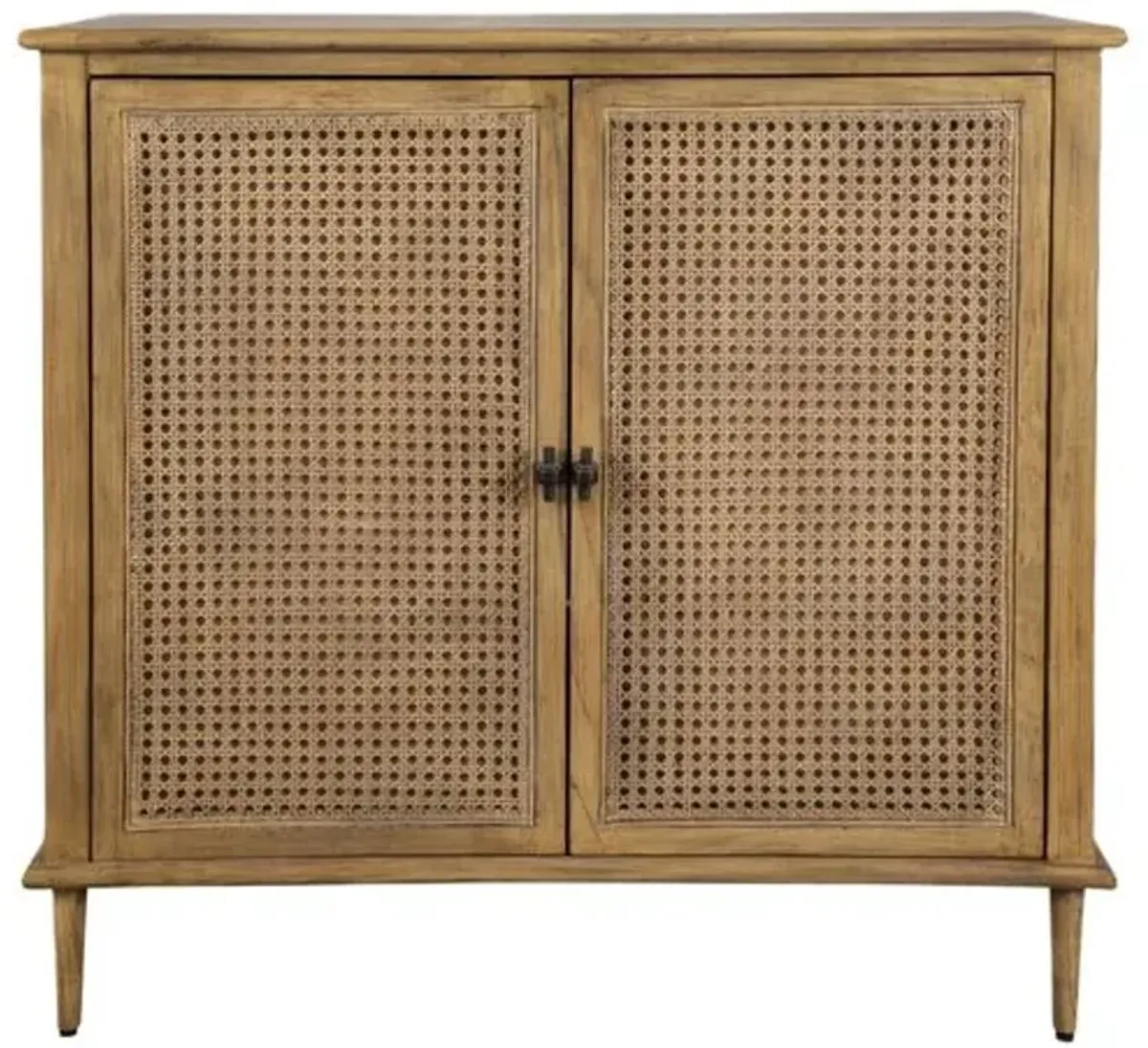 Magnus 2-Door Rattan Cane Cabinet - Natural - Brown