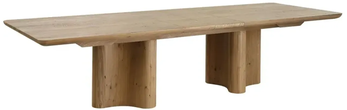 Anton Rectangular 96-120" Extension Dining Table, Natural