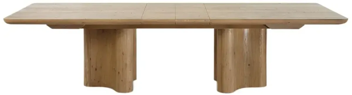 Anton Rectangular 96-120" Extension Dining Table, Natural