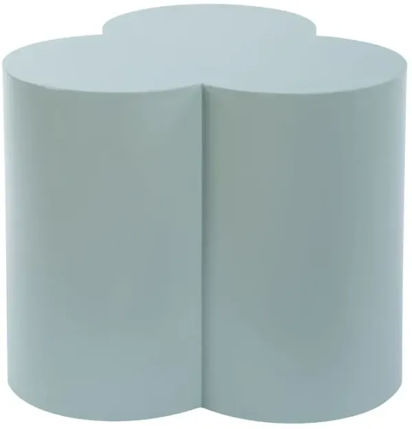 Elias Indoor/Outdoor Clover Accent Table, Blue