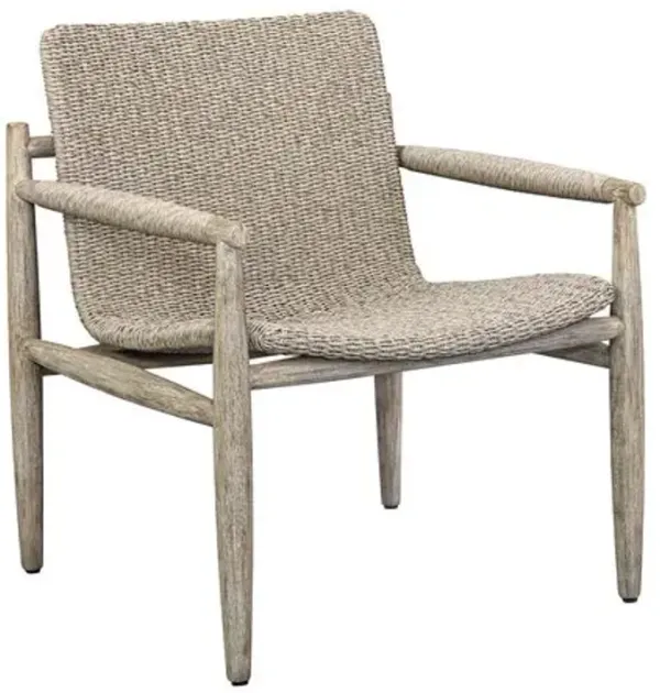 Alondra Outdoor Wicker Lounge Chair - Gray
