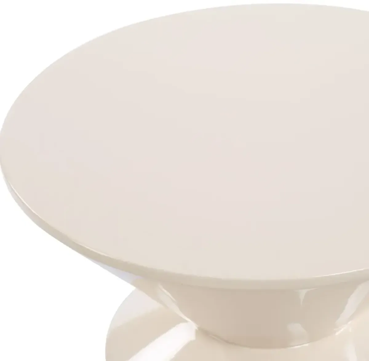 Tobiah Accent Table, White Lacquer