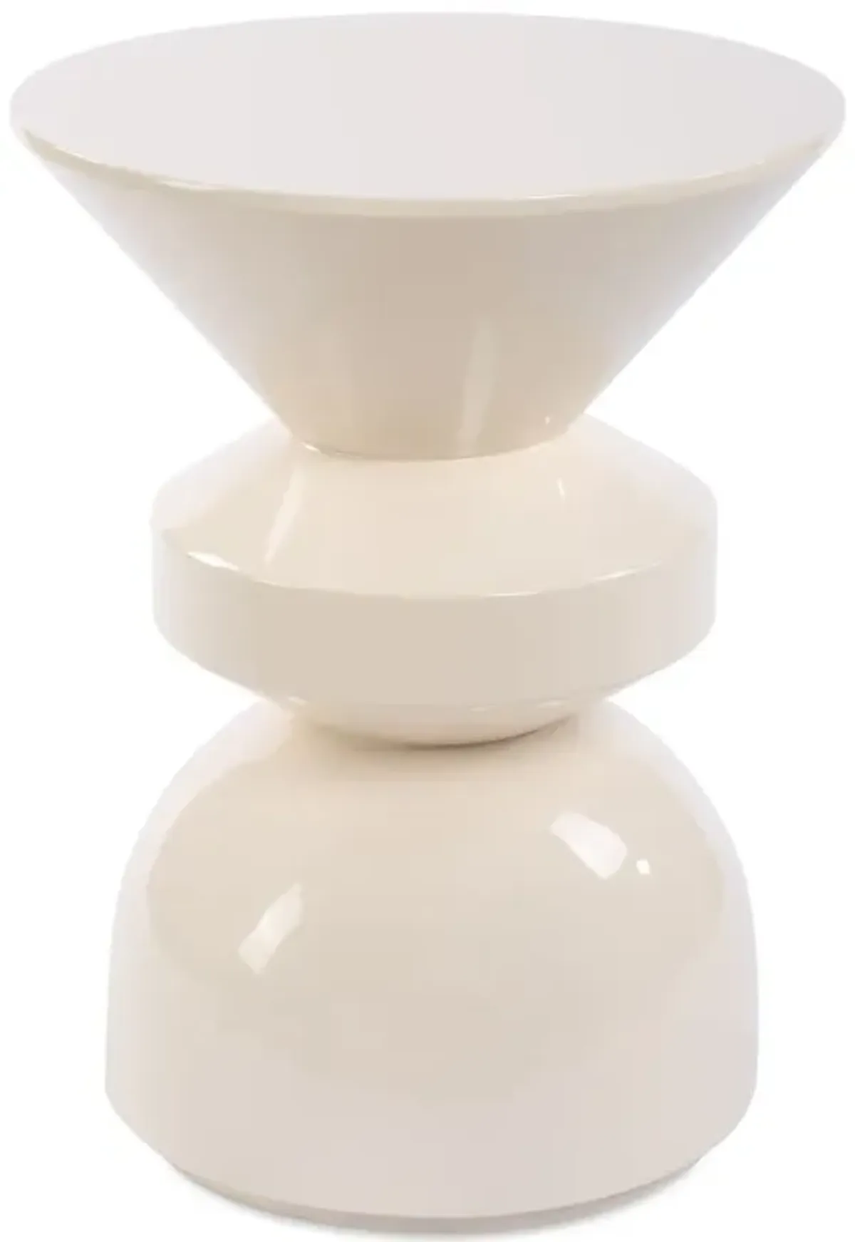 Tobiah Accent Table, White Lacquer