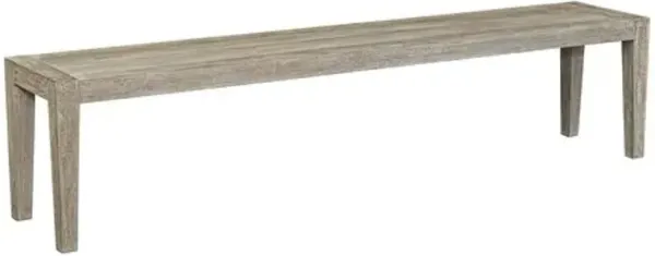 Fabienne Outdoor 81" Mahogany Bench - Gray
