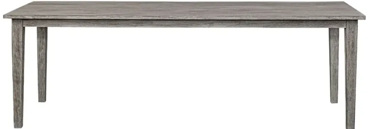 Anselm 92" Outdoor Mahogany Dining Table, Natural