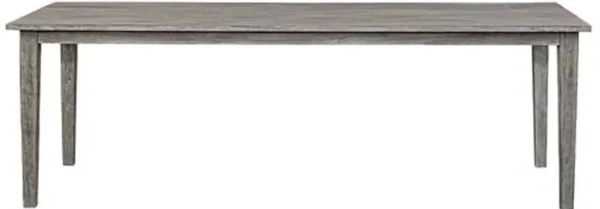 Anselm 92" Outdoor Mahogany Dining Table - Natural