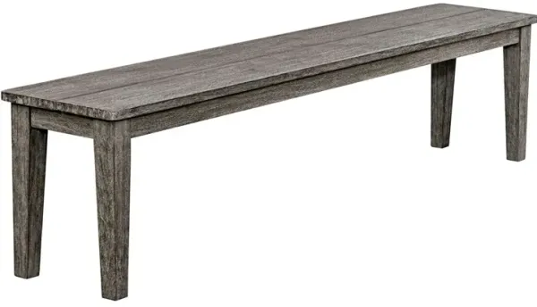 Anselm Outdoor 81" Mahogany Bench, Natural