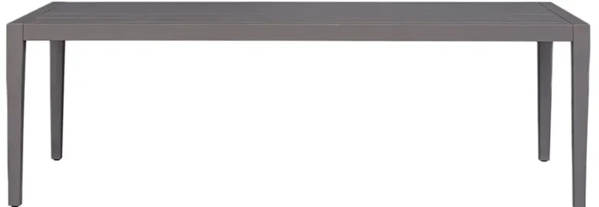 Ariadne 92" Outdoor Aluminium Dining Table, Black/Bronze