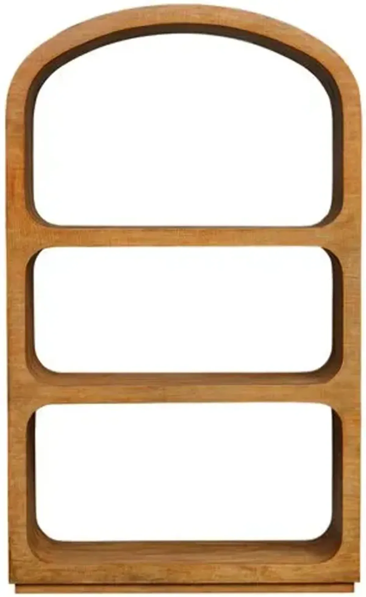 Rowan Arched Etagere - Natural - Brown