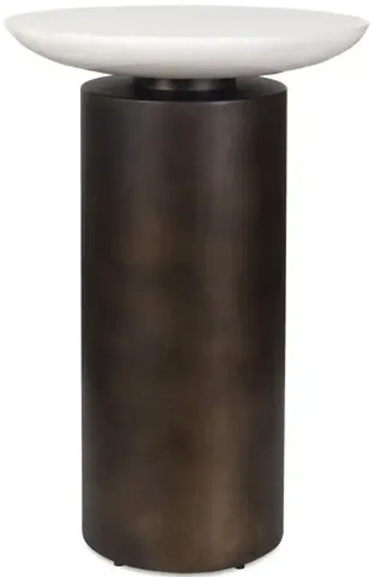 Yael Indoor/Outdoor Iron Accent Table - Multi - 21Hx14Wx14D in