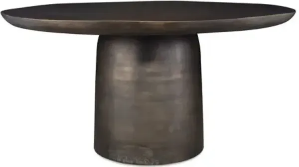 Yasmina Outdoor 60" Round Dining Table - Cast Aluminum