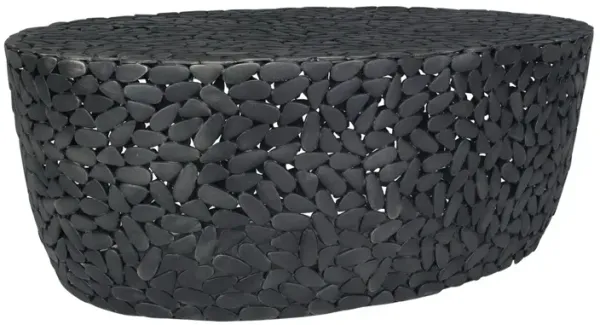 Stefano Outdoor Coffee Table, Black