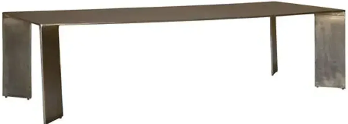 Tania Outdoor Coffee Table - Brass - Gold