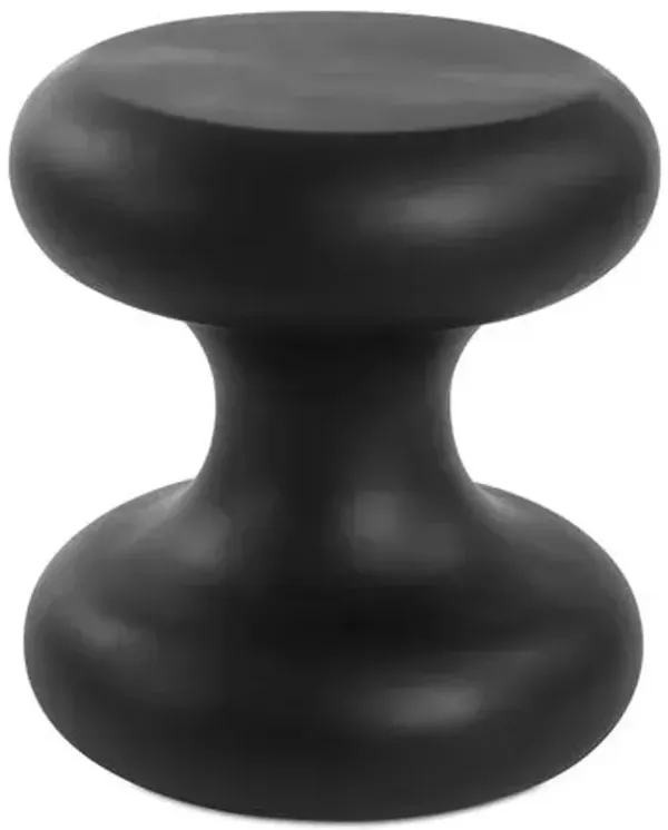 Cristobal Indoor/Outdoor Accent Table - Black - 18Hx16Wx16D in