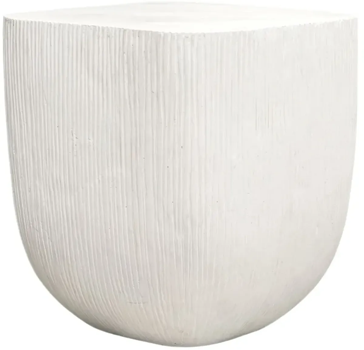 Tobias Outdoor Side Table, White