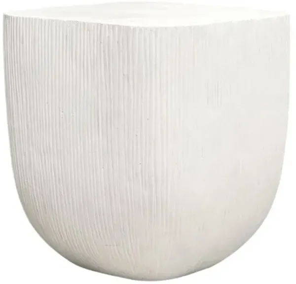 Tobias Outdoor Side Table - White