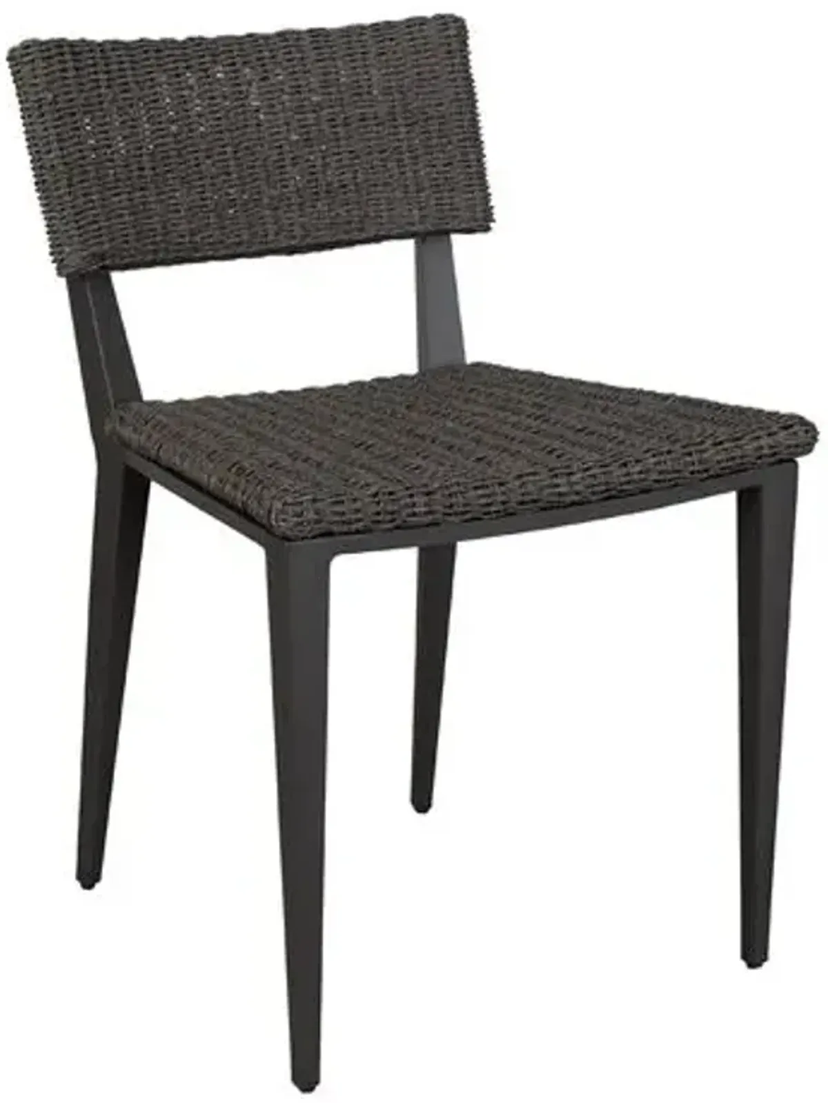 Yasmina Outdoor Wicker Dining Chair - Black