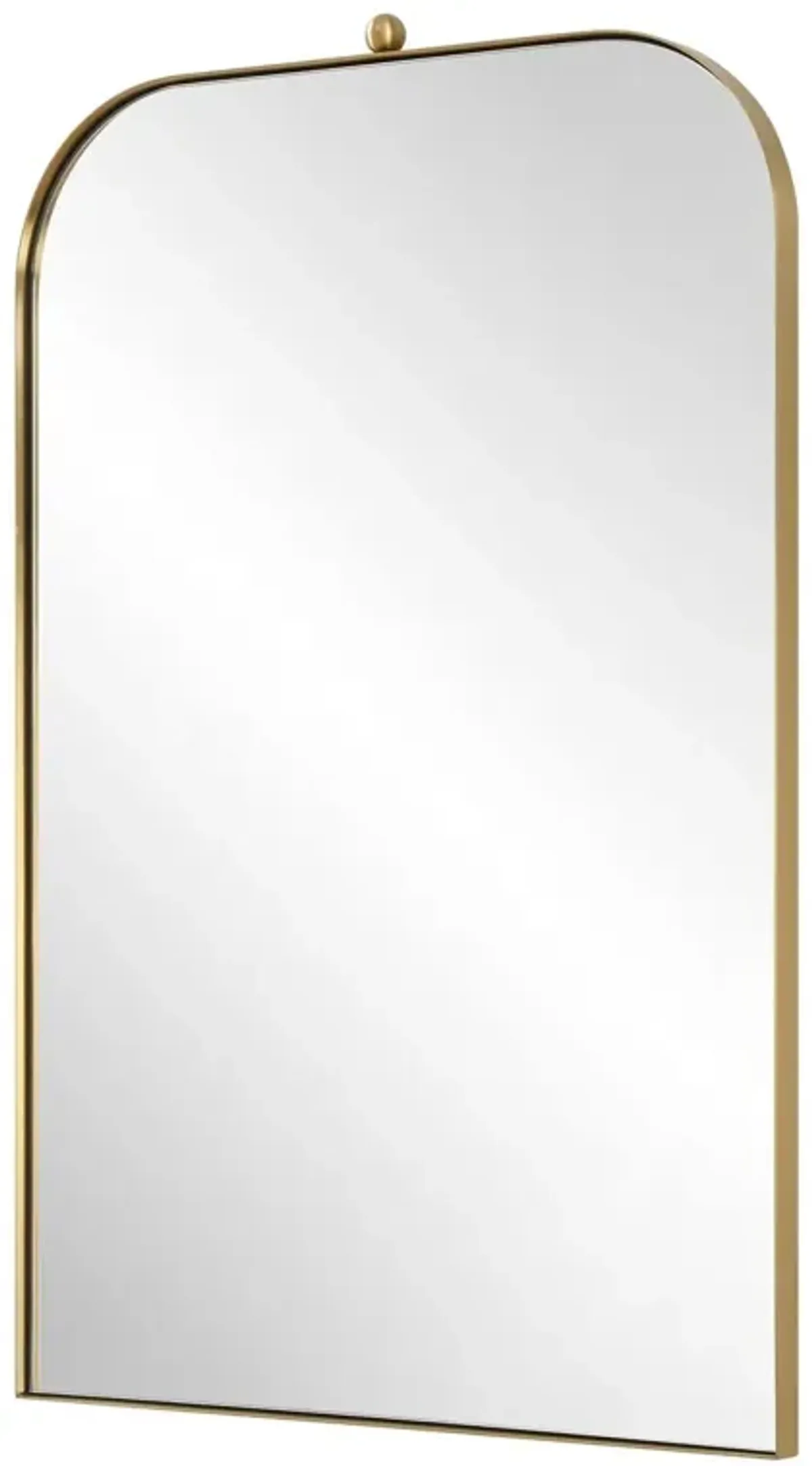 Claribel Arch Wall Mirror, Brass