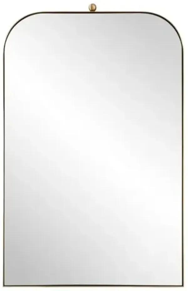 Claribel Arch Wall Mirror - Brass