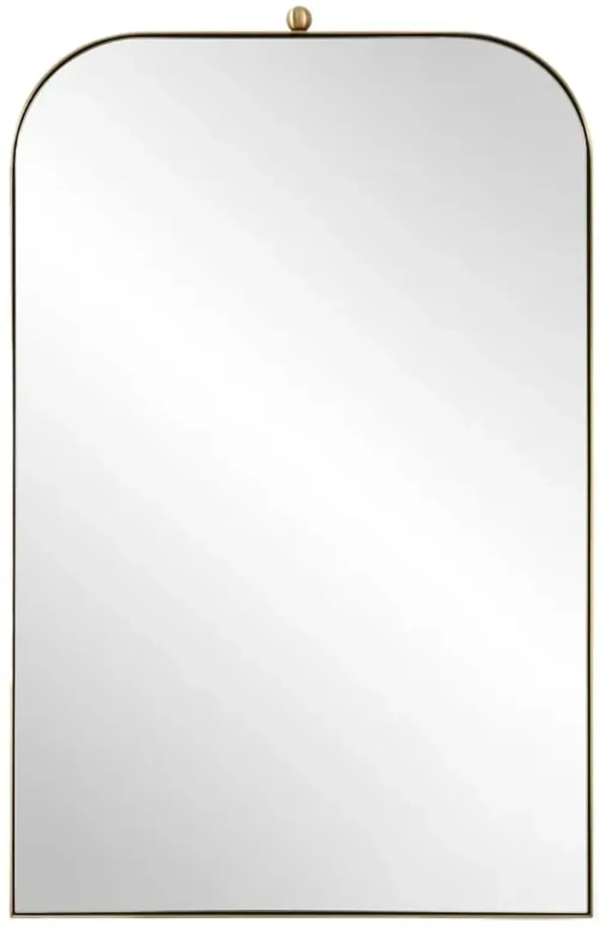 Claribel Arch Wall Mirror, Brass