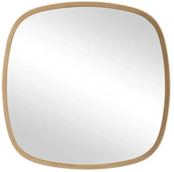 Rion 42" Rounded Wall Mirror - Natural