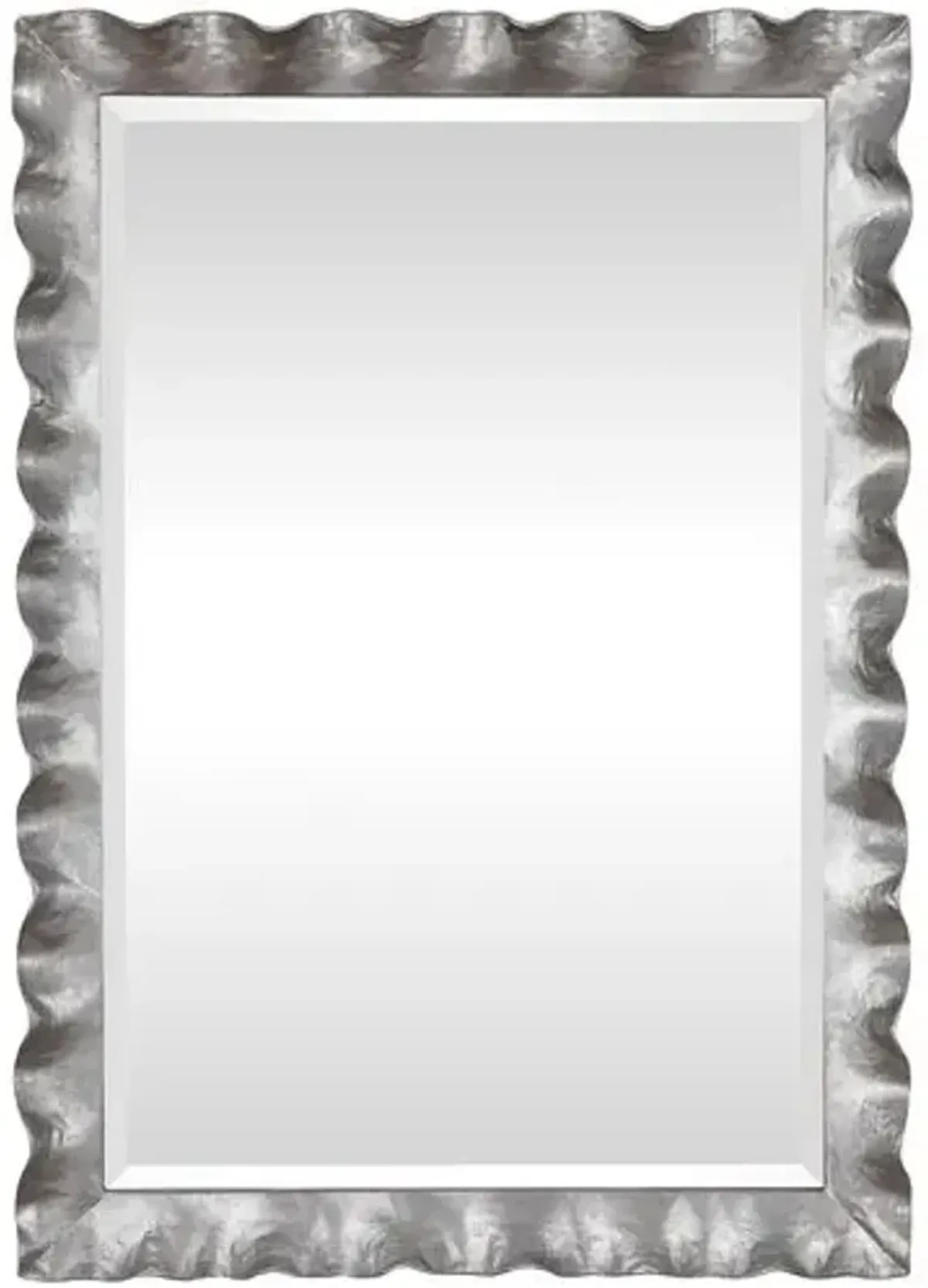 Kaelen Scalloped Edge Wall Mirror - Silver