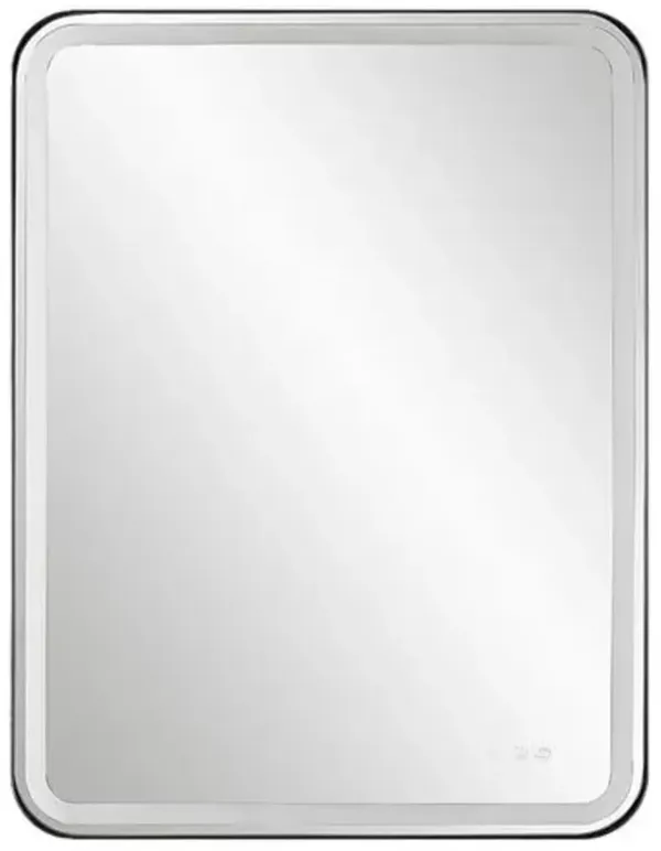 Cleo Illuminated LED Large Wall Mirror - Black