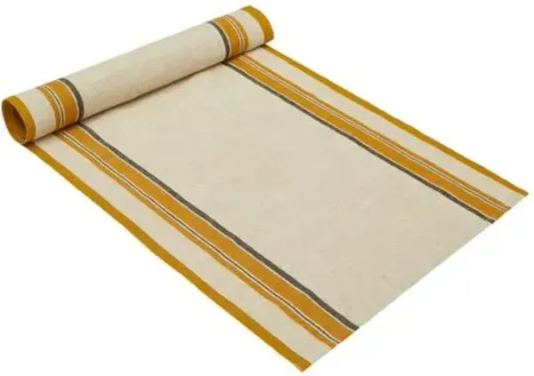 Antibes Runner - 20" x 72" - Caravan Home - Yellow