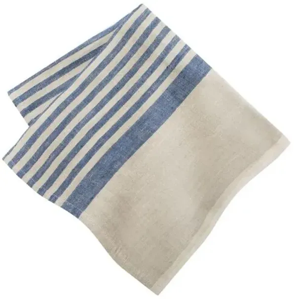 Natural Brittany Napkins - Set of 4 - Caravan Home - Blue