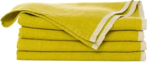 Chunky Linen Napkins - Set of 4 - Caravan Home - Yellow